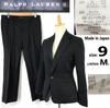 USED/Made In Japan RALPH LAUREN Autumn/Winter Pants Suit M Women Black Fully Lined Single