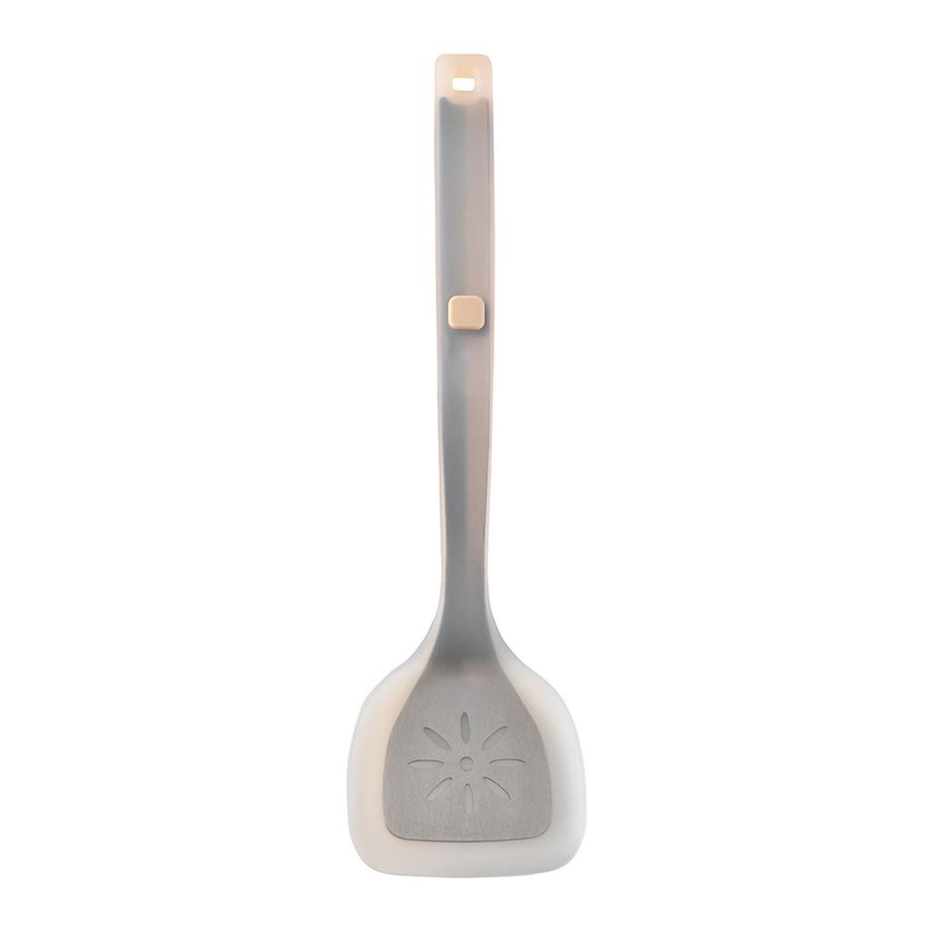 Silicone Slotted Spatula Stir Fry Multi Functional Silicone Turner for Kitchen Semi Translucent