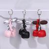 Fashion Cute Leather Cherry Keychain Personalized Bow Keyring Bag Charms Key Hanging Decoration Best Friend Gifts