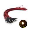 Warm White Chip LEDs with Wiring and Resistors for Diorama Model and More 20-Pack 1.8mm Lighting, Trains, Railways, Buildings,
