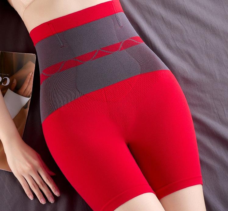 Pantalones Cortos Térmicos Cálidos sin Costuras de Cintura Alta para Control de Barriga Postparto, Pantalones de Ropa Interior Moldeadora para Mujer Boxer Levanta Glúteos