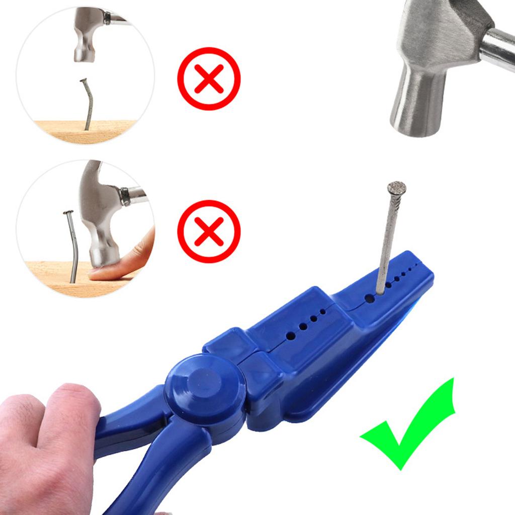 Hammering Safety Pliers Plastic Anti-smashing Finger Joint Pliers Hammering Nails Holder Keeps Fingers Safe