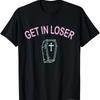 Griezelig Pastel Goth Soft Goth Emo Evil Stap in Loser Doodskist T-shirt Dameskleding Tops Grafische T-shirts Ropa De Mujer