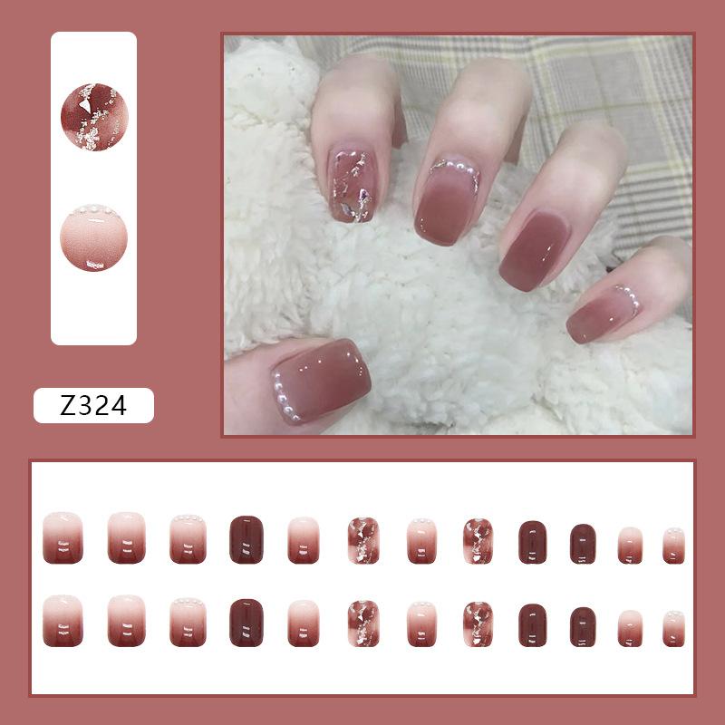 Wear Nail Diamond Small Fresh Three-dimensional Pattern Love Bow Nail Patch Nail Wear Nail Product