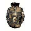 Autumn Winter Creative Colorful 3D Digital Printed Women's Loose Fitting Pullover Hoodies Fashionable Long Sleeved Hoodies