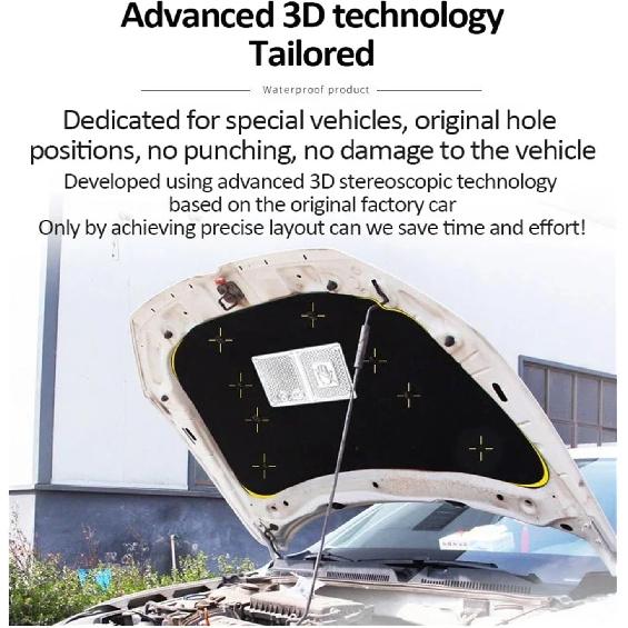 Compatible for Toyota Corolla Cross 2023 Accessories 2022 2024 Car Engine Hood Sound Front Heat Insulation Cotton Fireproof Mat Accessories(G)