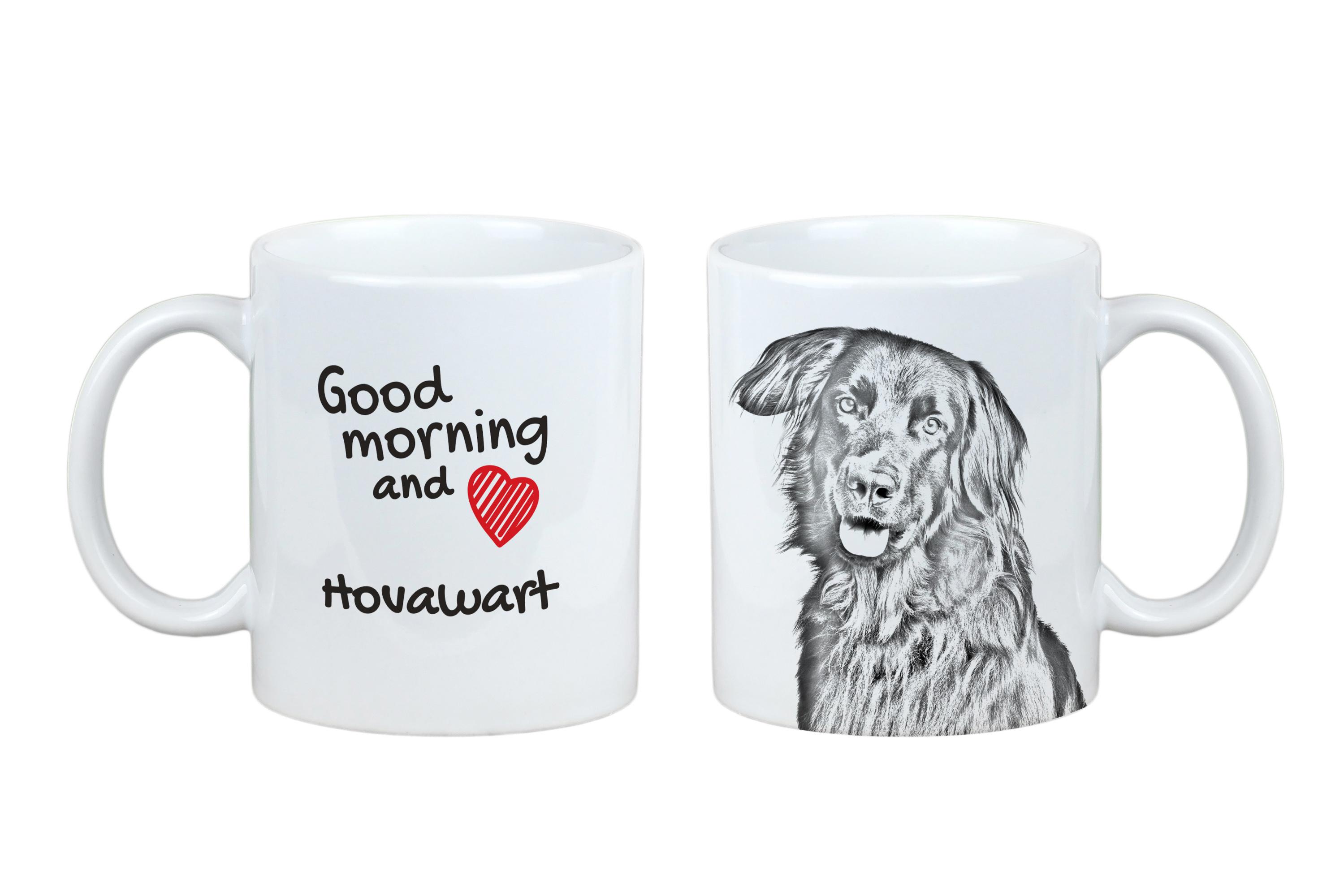 

Hovawart, Hovie - cup with a dog, personalized cup with a print, a classic gift for everyone from the Art-Dog brand білий