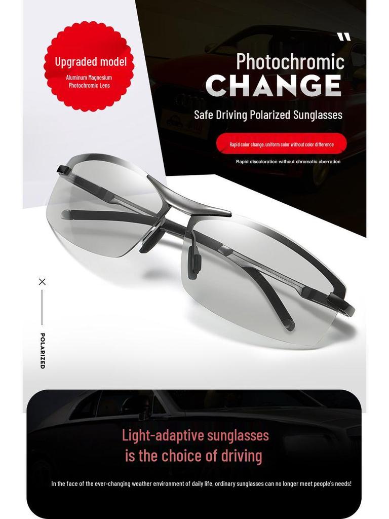 Men's Polarized Photochromic Sunglasses for Driving & Fishing - Model A557