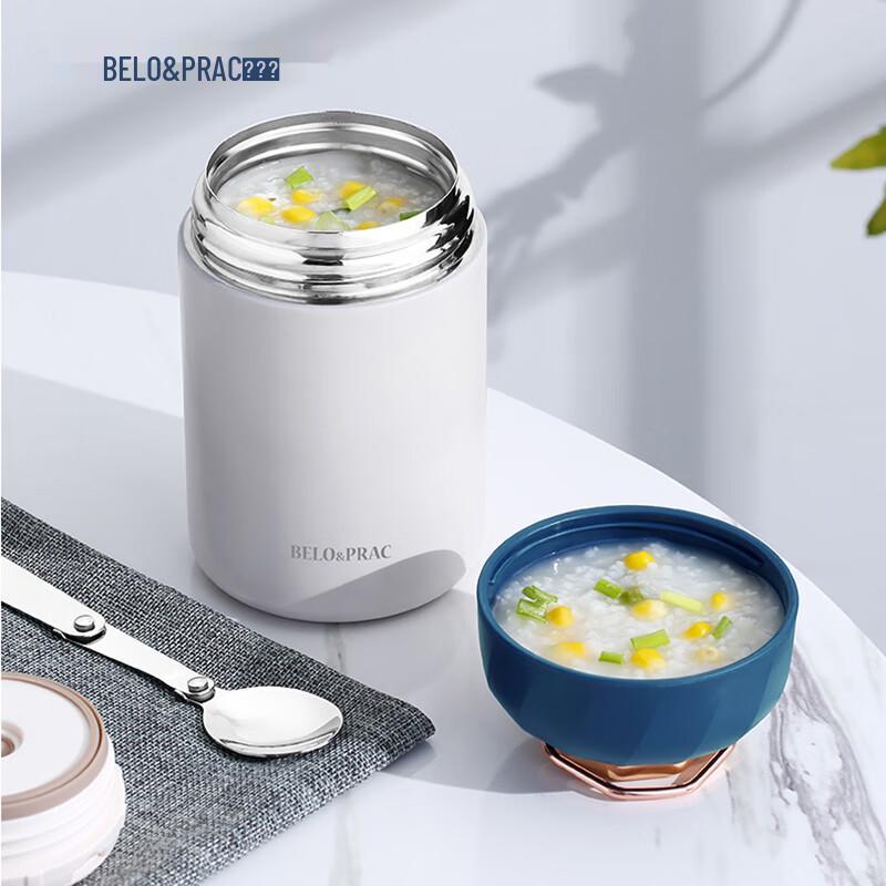 BELO&PRAC 600ml Stainless Steel Food Jar