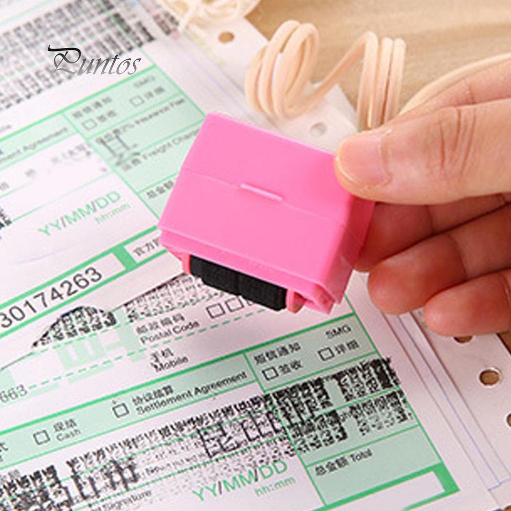 Nepořádné razítko ID Guard Mini Roller Razítko Samobarvící razítko ochrany soukromí