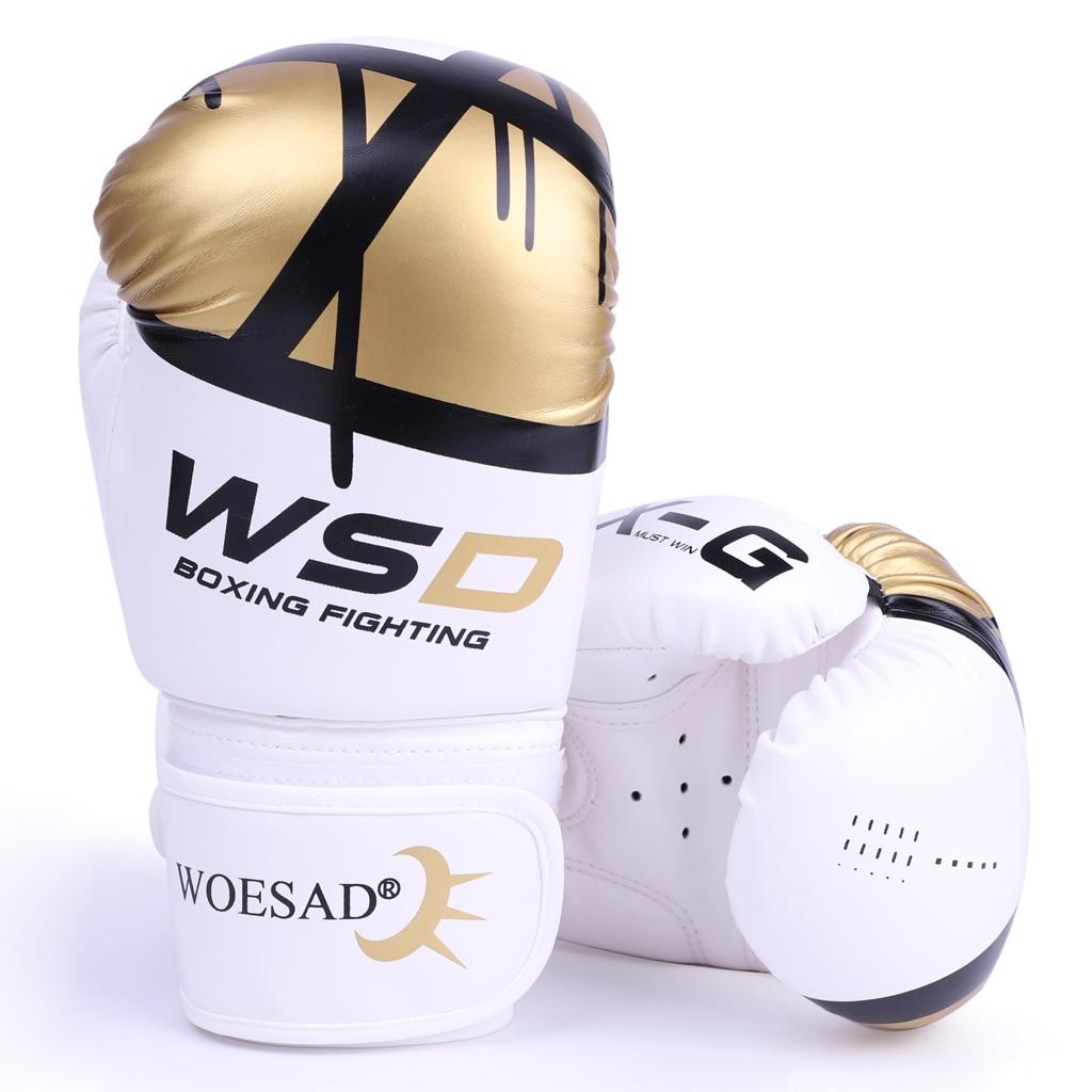 Kick Boxing Gloves for Men Women PU Karate Muay Thai Guantes De Boxeo Sanda Training Adults Kids