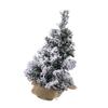Lifelike Snow Covered Christmas Tree Decoration Delicate Burlap Base Snowy Christmas Tree for Home & Office Festival