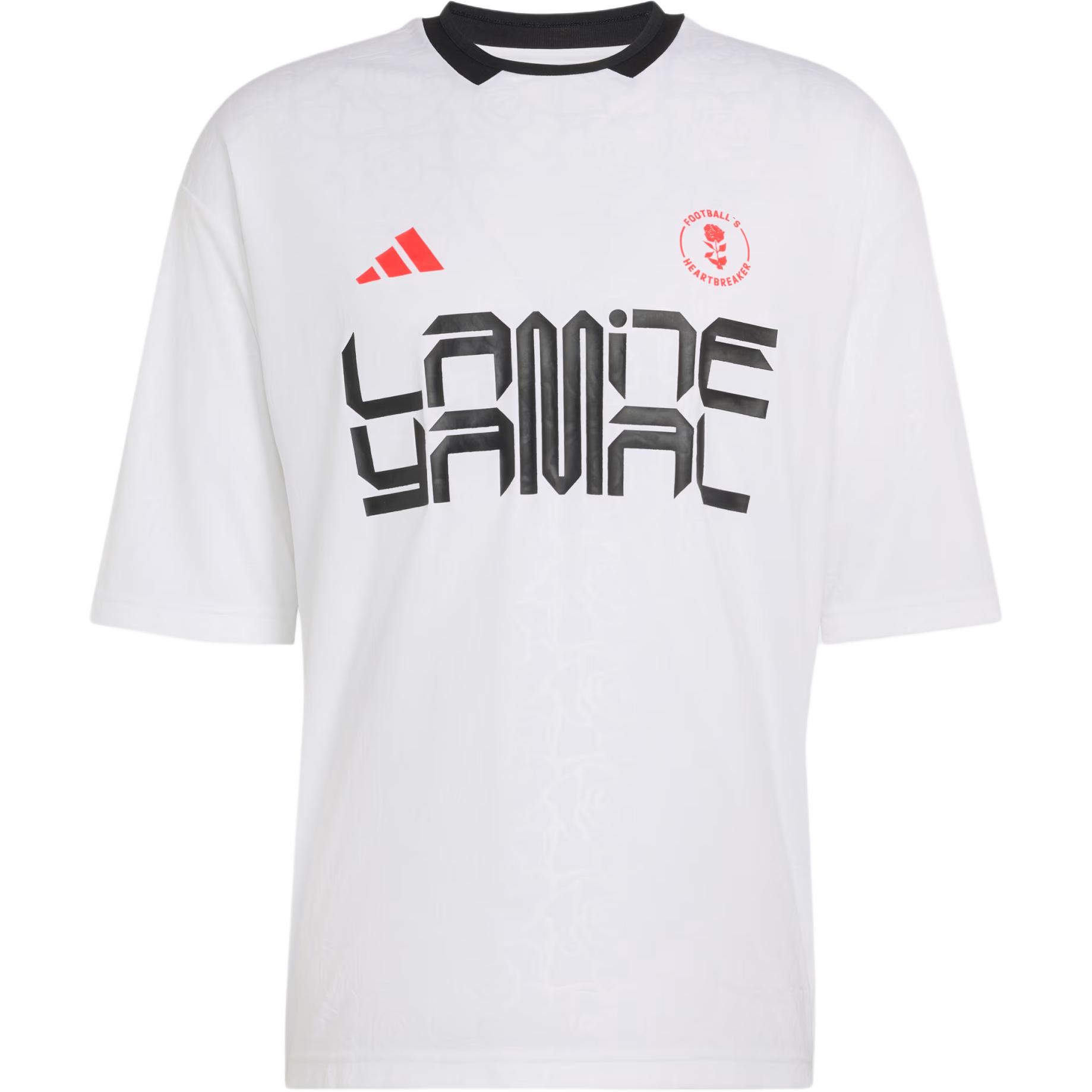 Adidas Lamine Yamal Training Knit Loose Fit Round Neck Soccer Short Sleeve T-Shirt Men Tops KD6432 S