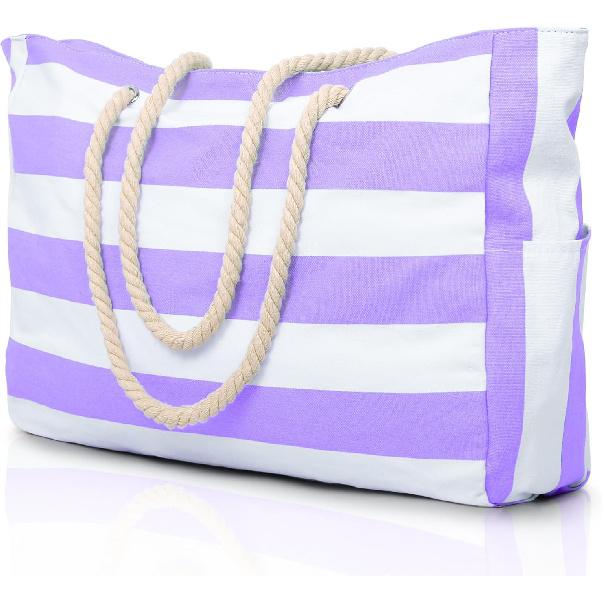 Becokan Beach Bags for Women Large Waterproof Beach Tote Bag Zipper Beach Bags Waterproof Sandproof Swim Pool Bag Large Tote