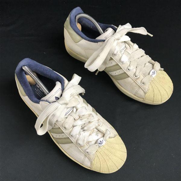 adidas SUPER STAR low cut sneakers 5.5 23.5 white trefoil(USED)