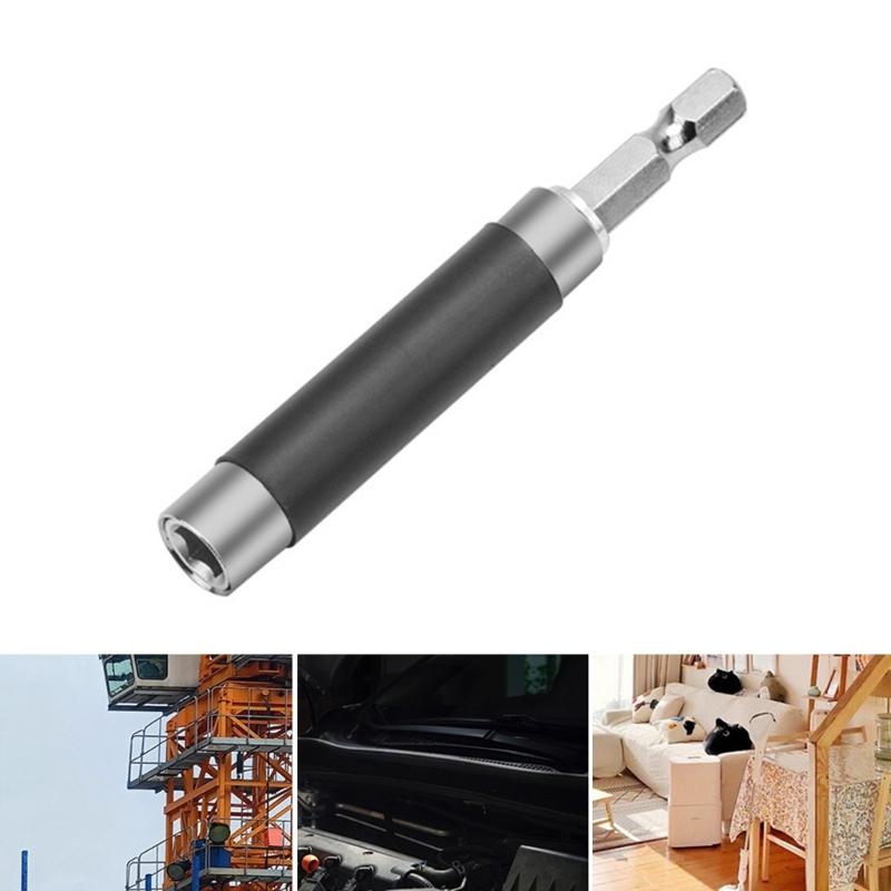 1/4" Hex Shank Extension Rod 6.35mm Hex Extended Rod 80mm Magnetic Quick Change Telescopic Connect Rod