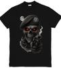 Totenkopf Mond Custom Unisex Grafik Totenkopf T-Shirt Oberteil Tee Größen S-3XL