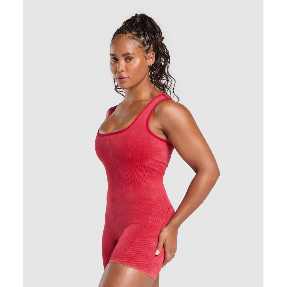 Gymshark GaIns Seamless All In One carmIne Red B9a2c Rb2q