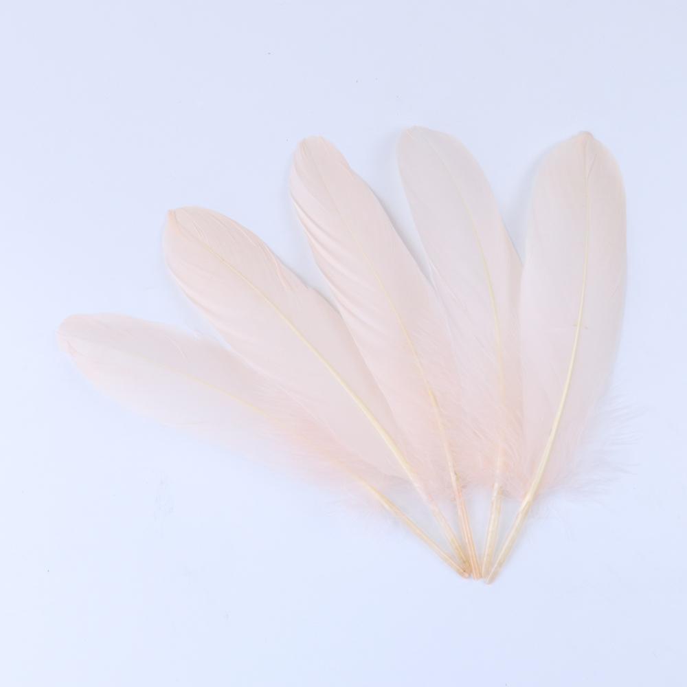 50/200/500 Stück Harte Stange Natürliche Gänsefedern Bastel Federn Weiße Federn Schmuckherstellung DIY Party Hochzeitsdekoration 15-20CM