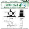 Adjustable Cable Fixing Base - High-Adhesive Wire Tie Base, Black/White, Loose or Packaged, LY0810/1013.