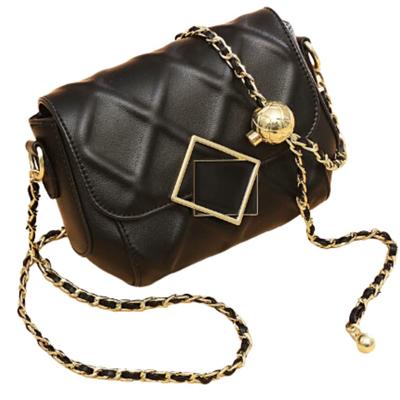 ORIJIRI Chain Bag, Pochette, Women's, Crossbody Bag, Wallet, Shoulder Bag, Stylish and Cute, PU Leather (Black)