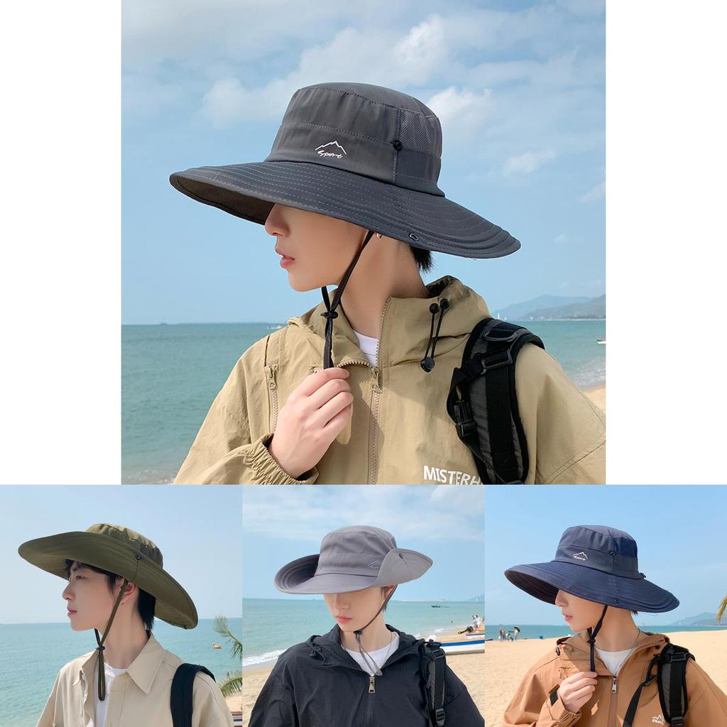 Outdoor Summer Mens Sun Hat With Breathable Ice Silk Material For Fishing And Hiking Comfort