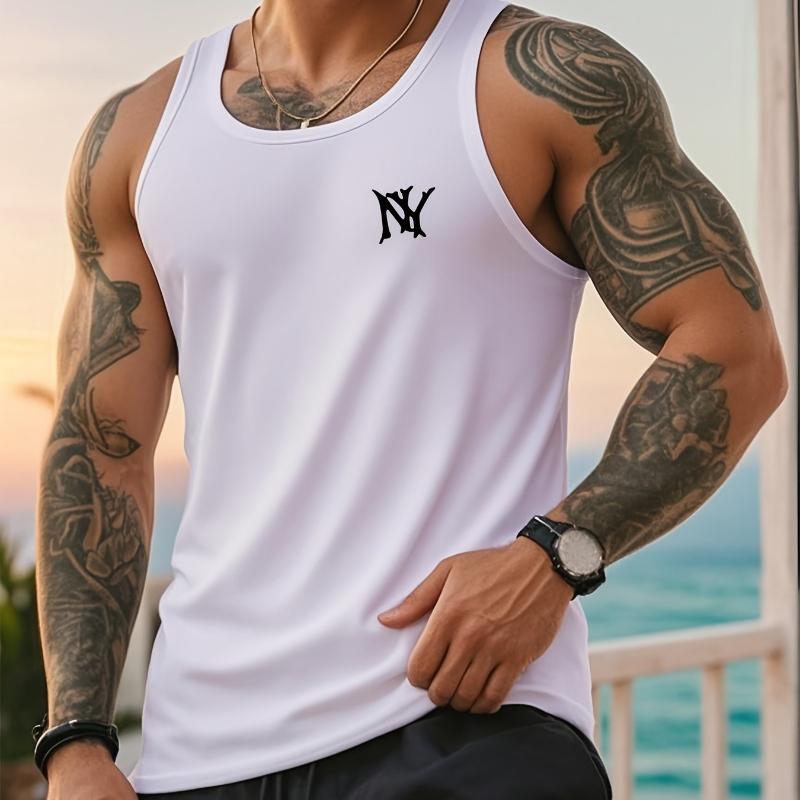 

Slim Fit Cotton Tank, Ribbed Sleeveless, Stylish, Urban Outings & Date Nights XXL