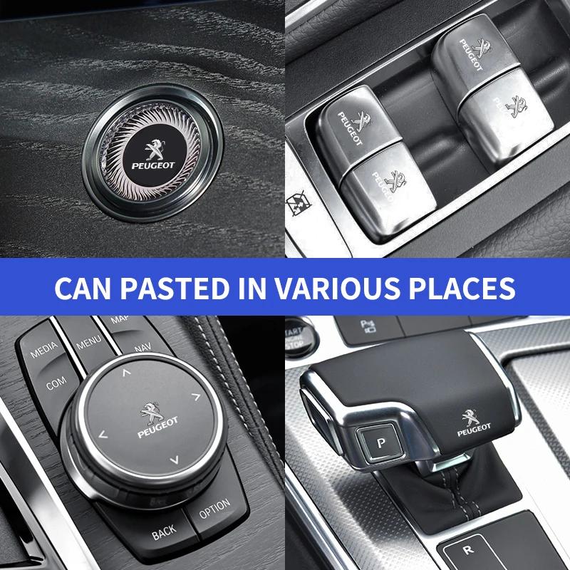 2026 Hete Auto Sticker Voor Peugeot Mode Nieuwe Auto Interieur Decoratie Stickers Badges Embleem Auto Styling Voor Peugeot 206 307 308