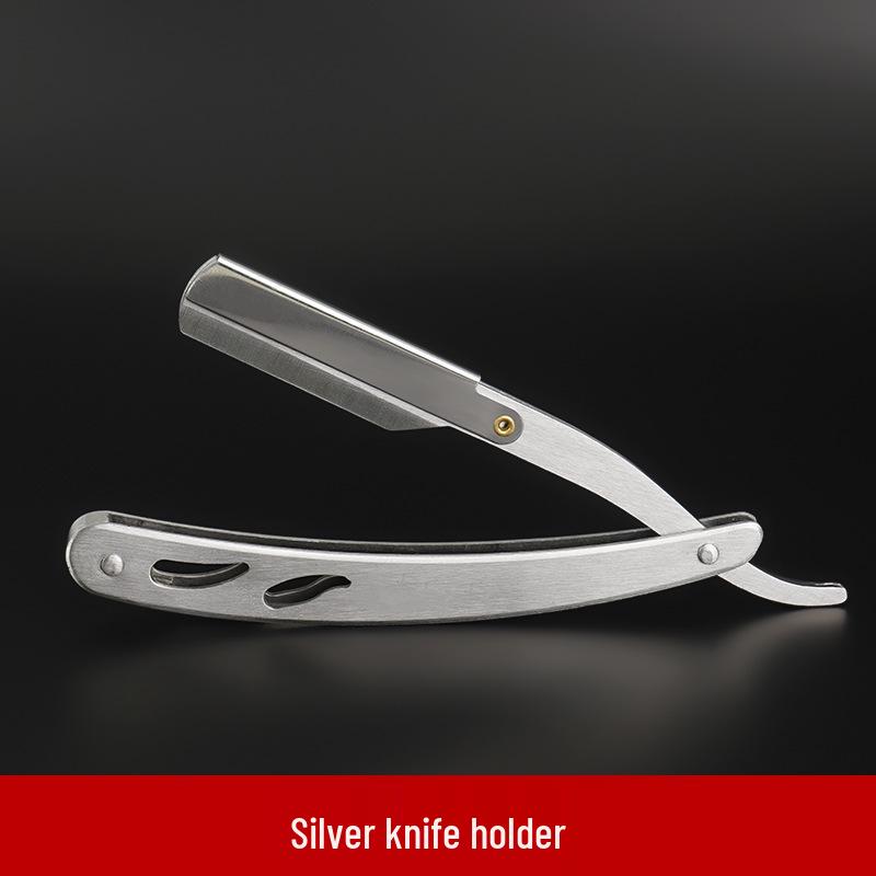 All-Steel Manual Razor: Classic Shaver for Face, Beard & Eyebrows.