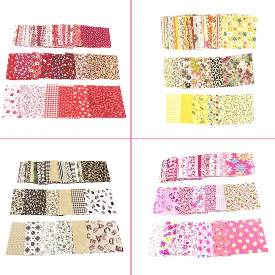 50 szt. 10x10 cm kwiatowy patchwork bawełniany materiał zwykły materiał do samodzielnego szycia pikowania