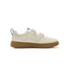 Li Ning Kids Sports Lifestyle Series Synthetic Leather Casual Durable Low-Top Kids Skate Shoes Kids Sneakers Off-White YKCU080-13