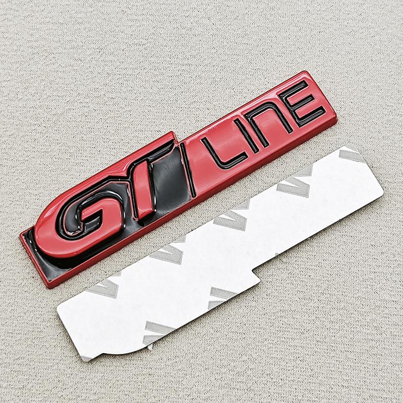 3D Metal Car Badge Sticker GT LINE Logo Whole Body Emblem Decals For Peugeot 301 308 408 508 3008 4008 5008 307 Auto Accessories