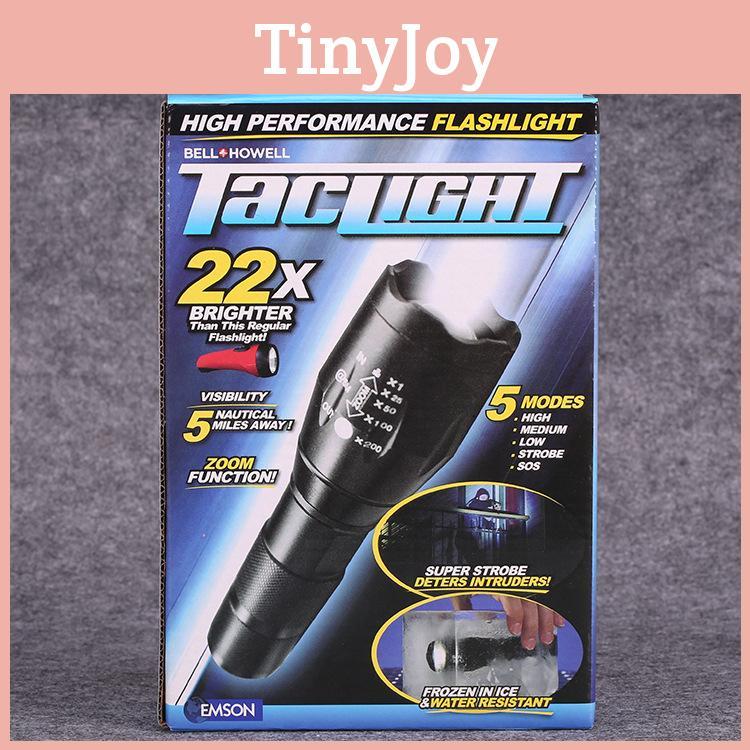 Highpowered Tactical Taclight Flashlight 40x Brighter Led Suitable Outdoor Use