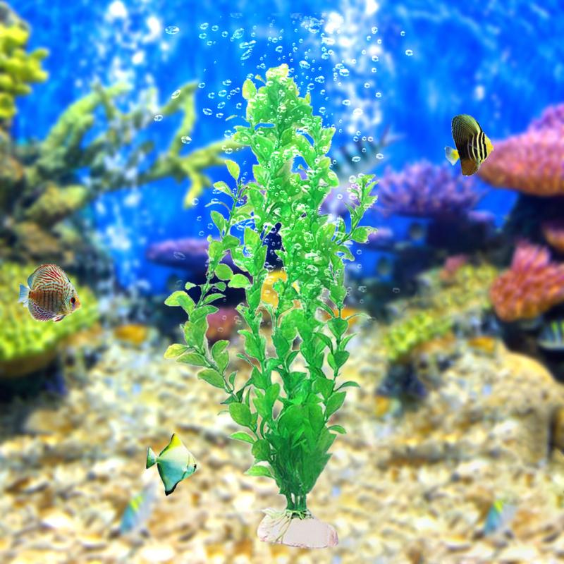 25cm Artificial  Ornaments Simulation Fake Water Plants Micro Landscape Aquarium Fish Tank Bottom