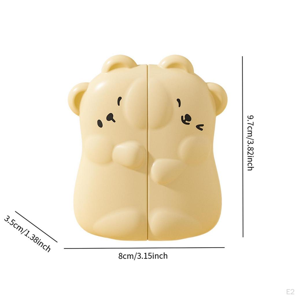 Small Electric Hand Warmer 3 Temperature Settings Adjustable Bear Shaped Portable Pocket