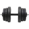 vidaXL Dumbbell with Plates 40 Kg