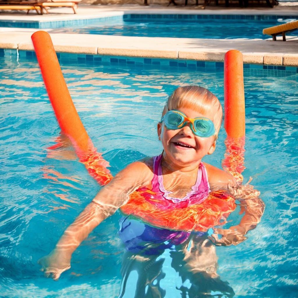 Pool Noodles Foam Floating Swimming Stick Pool Toy Training Device Water Sports Exercise Aid Buoyancy Stick for Kids Adults