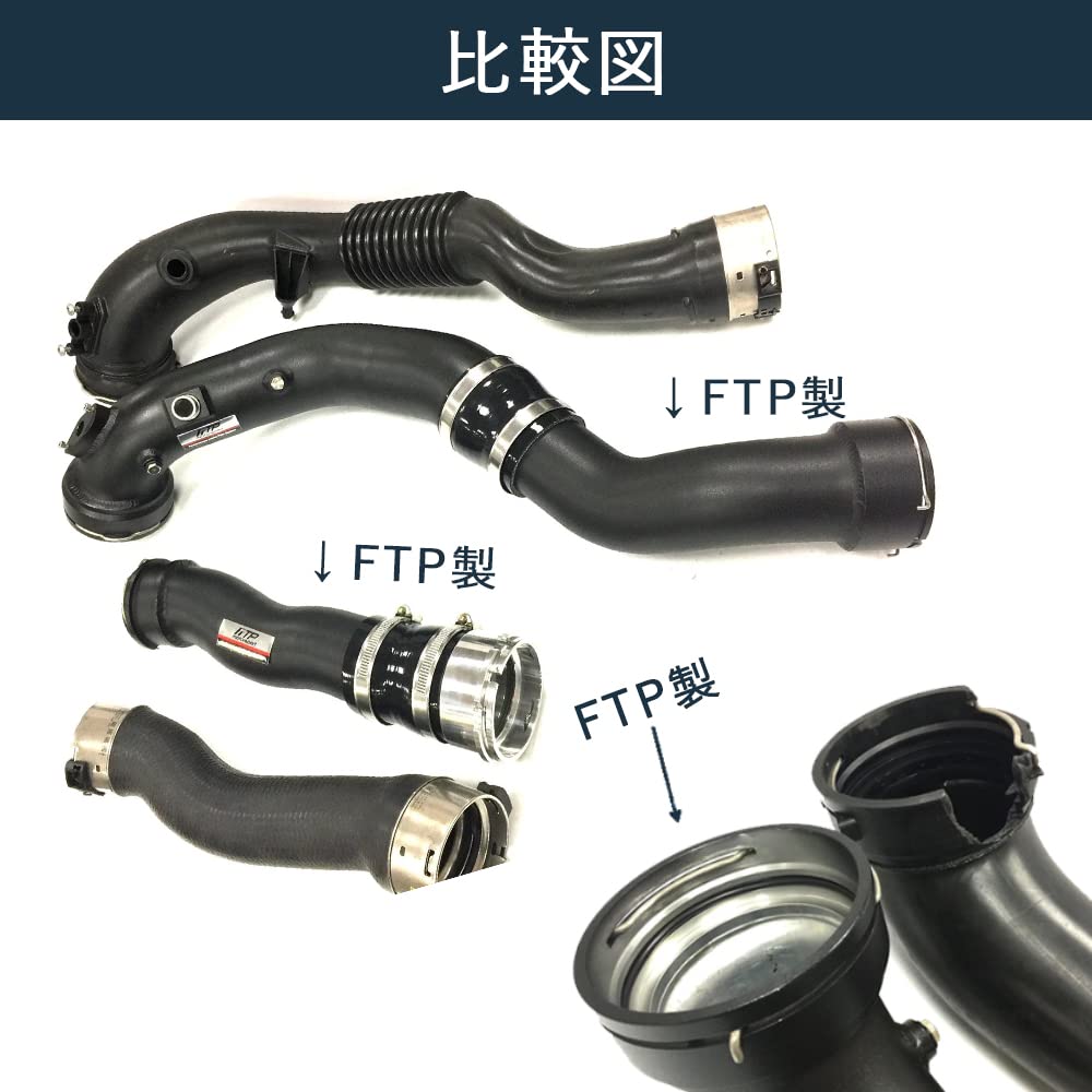 FTP Aluminum Charge Pipe Boost Pipe Set for F3X 435i + F2X, Engines, N55, M135i, M235i, 335i,