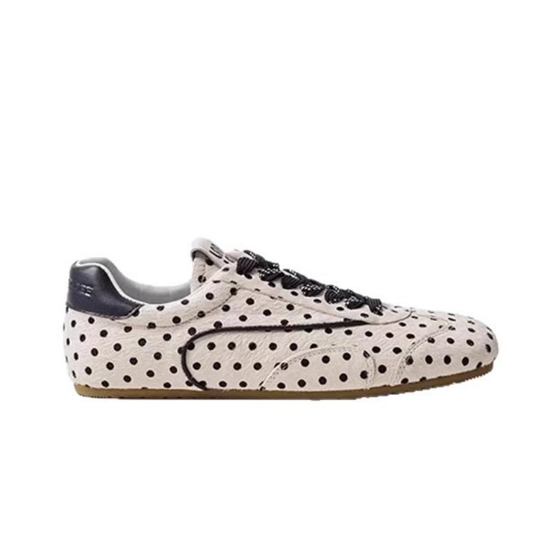 Milk Fu polka dot ballet casual shoes women's spring and summer new retro versatile flat baseplate shoes