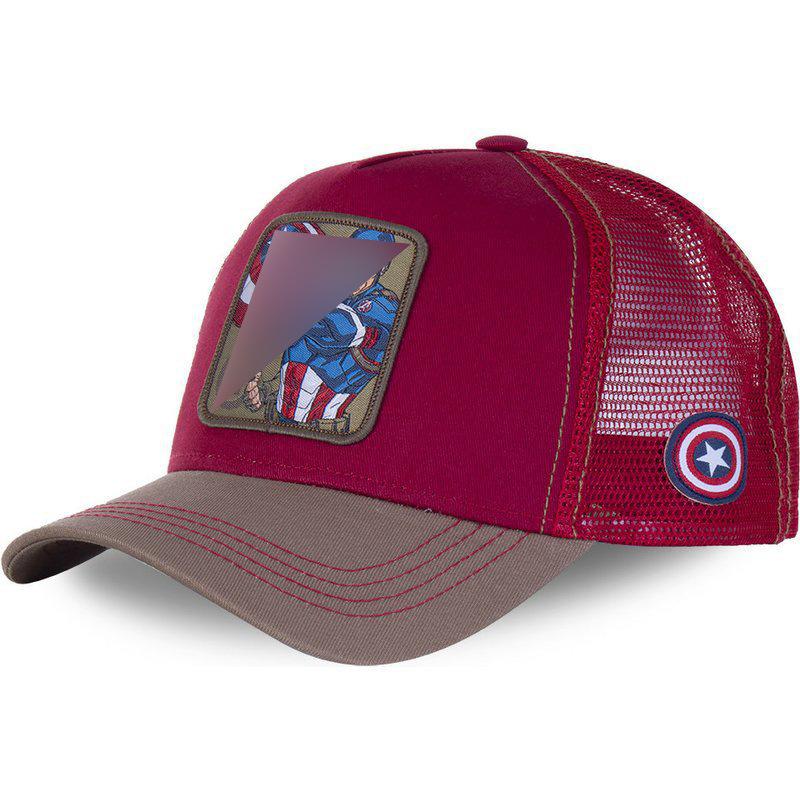 Summer cartoon animation hat mesh personality trendy men's and women's hat Korean version baseball cap animal mesh hat large brim