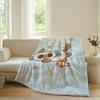 Cartoon cute Azuki Blanket For Sofa Office Bed Plane Travel Sleep Read Relax Camping Soft And Warm