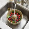 Fessure di Drenaggio Integrate Ciotola per Lavaggio Berry Swirl Ciotola per Pulizia Vortice Dinamico Utensile da Cucina