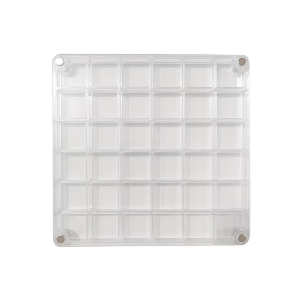 36grids Magnetic Shell Display Box Acrylic Specimen Storage Case Starfish Seaside Stone Container Suitable for Daily Collection