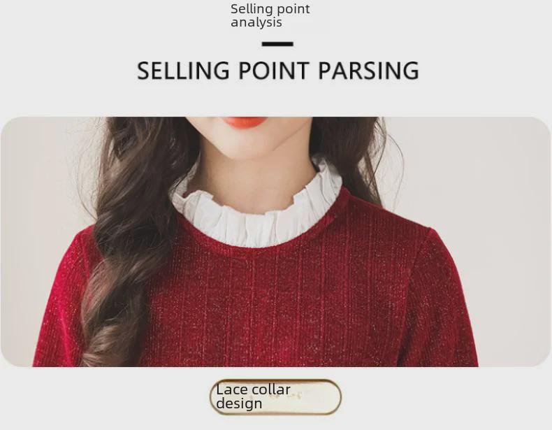 Stylish Red Spring and Autumn Dress for Girls - New Year's Collection