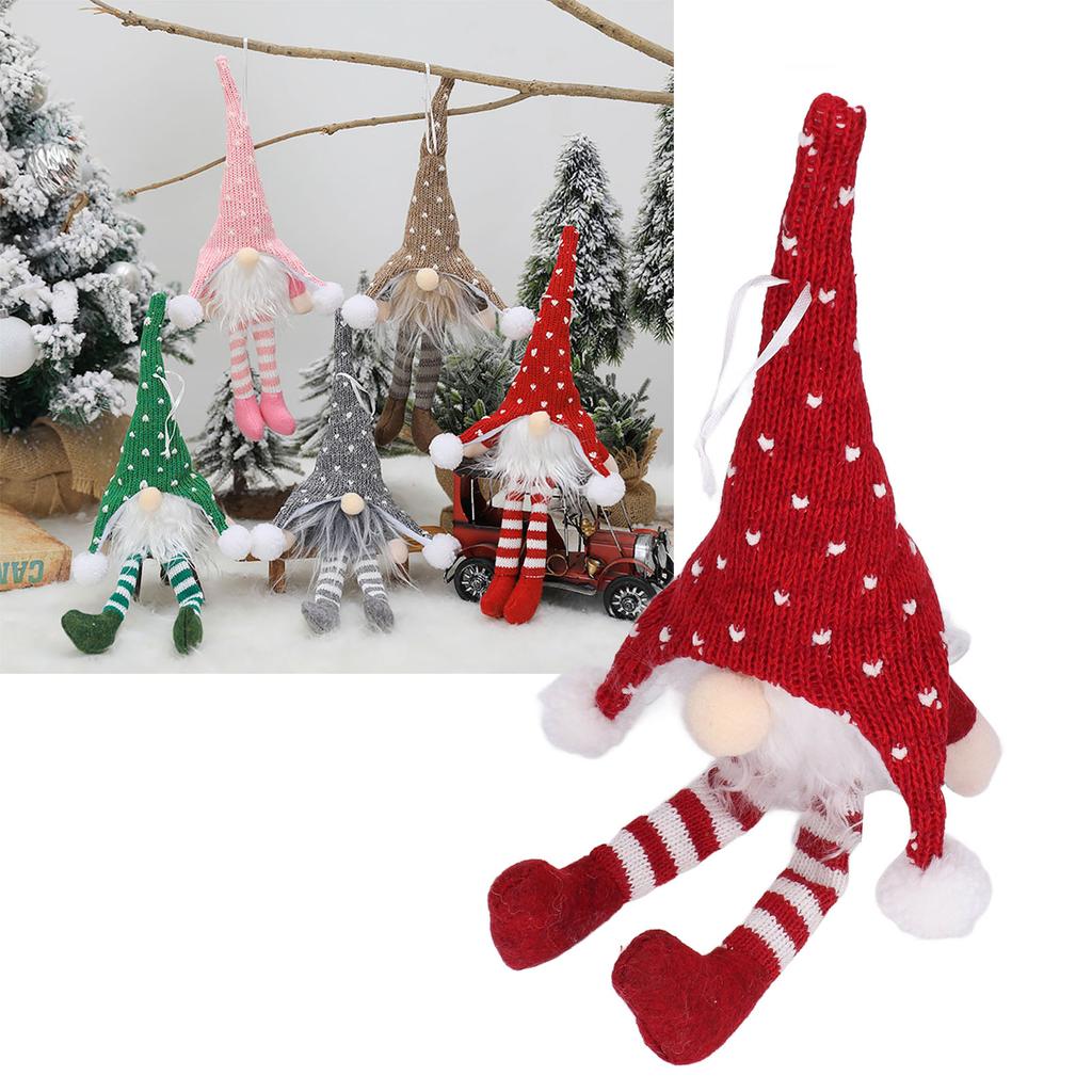 LED Light Christmas Gnome Decoration Xmas Gnome Ornament Christmas Tree Pendant for Home Festival