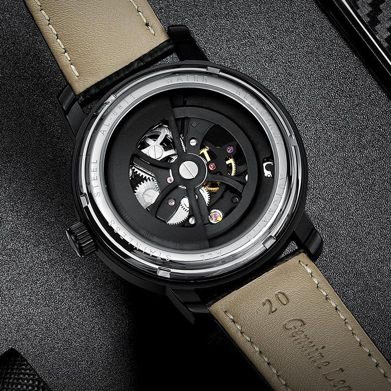 AILANG Neue Uhr Herren Automatische Mechanische Uhr Hohle Herren Vollautomatische Herrenuhr Wasserdicht