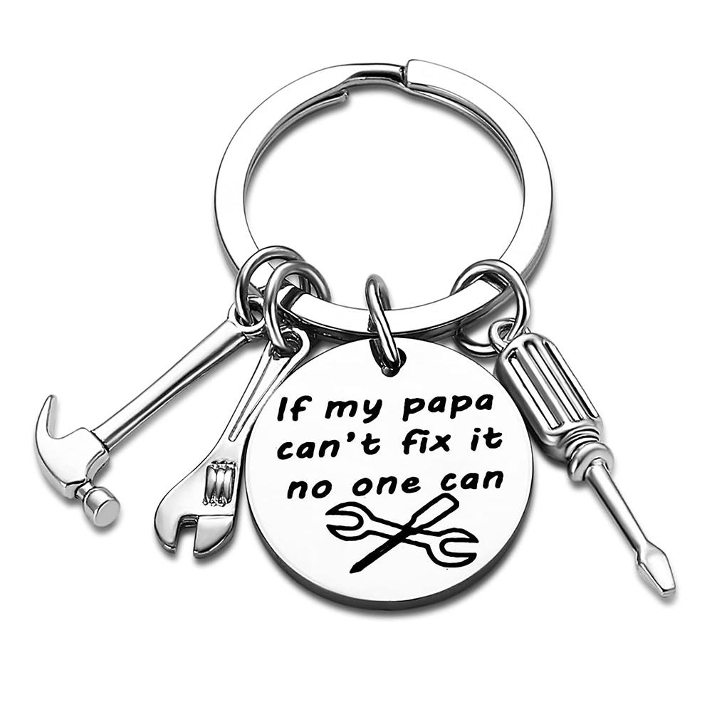 Popular Engraved Keychain Screwdriver Wrench - Personalized Father s Day Gift