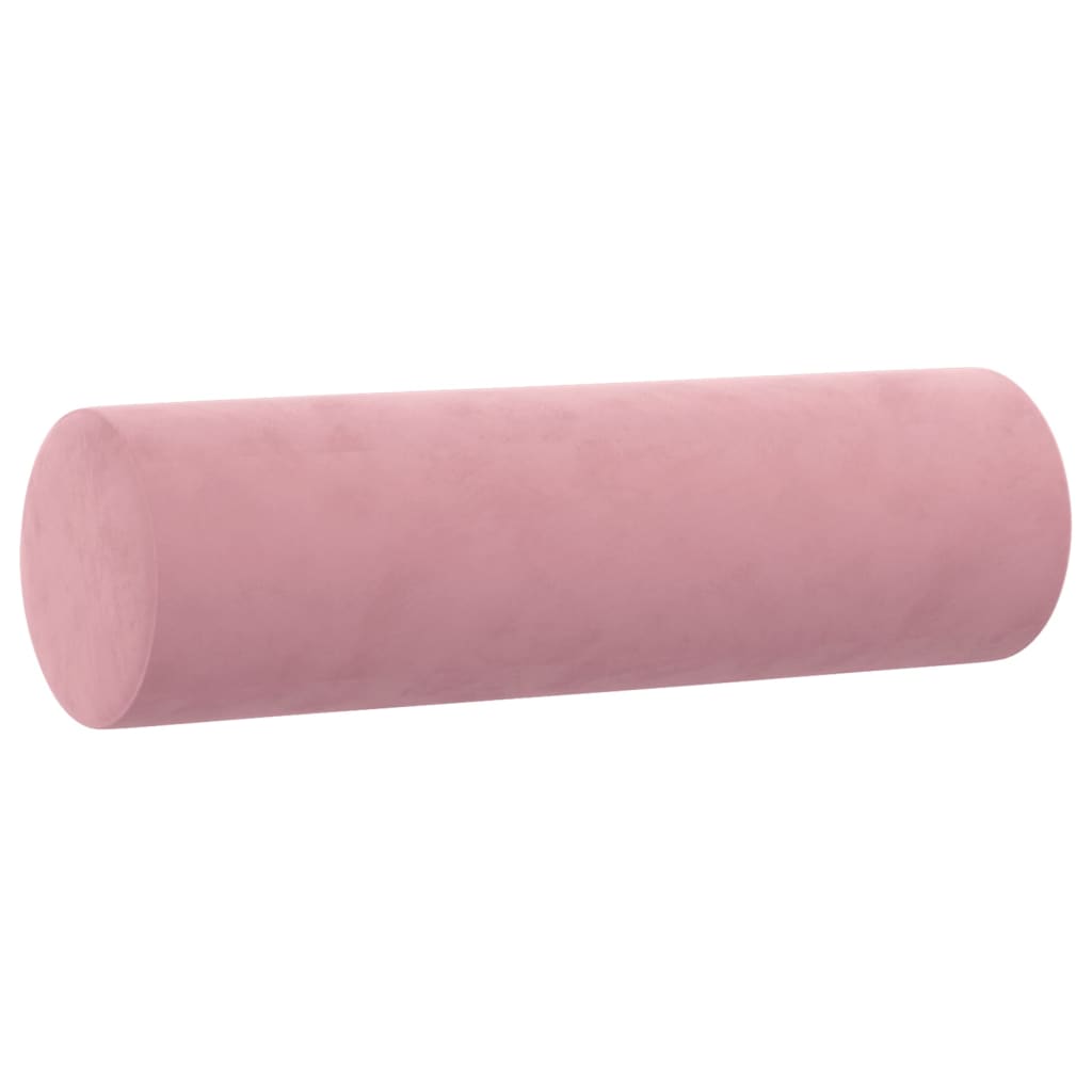 Vidaxl 3-Seater Sofa With Cushions, Pink, 180 Cm, Velvet