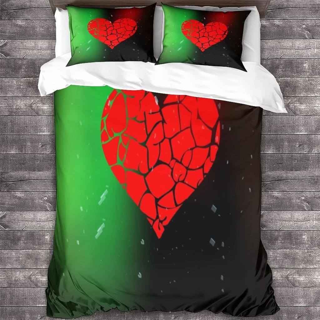 Lovers Duvet Cover Bedding Set 2pcs Set Love Duvet Cover Quilt Cover Microfiber Polyester Comforter Cover with Zipper Pillowcase