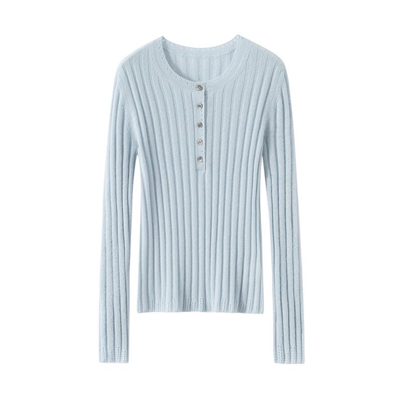 Women's 100% Pure Cashmere Slimming Pullover Knit Sweater - New Autumn Collection